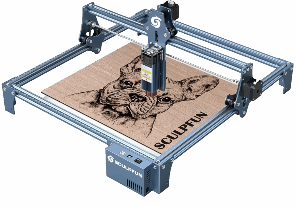 sculpfun laser engraver cutter at studio quadrifoglio png